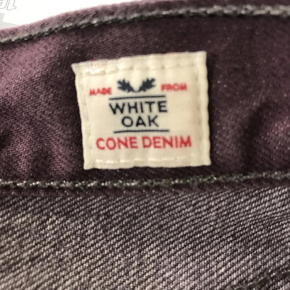 Levi's 501 Jeans Mens 38x28 Purple Straight Leg Button Fly Cone Denim Dark Wash